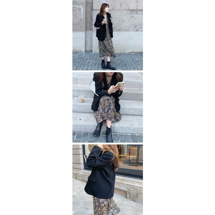 Desigual ジャケット テーラードジャケット 花モチーフ