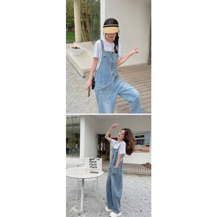 オールインワン サロペット パンツ サロペット レディース キャンピング