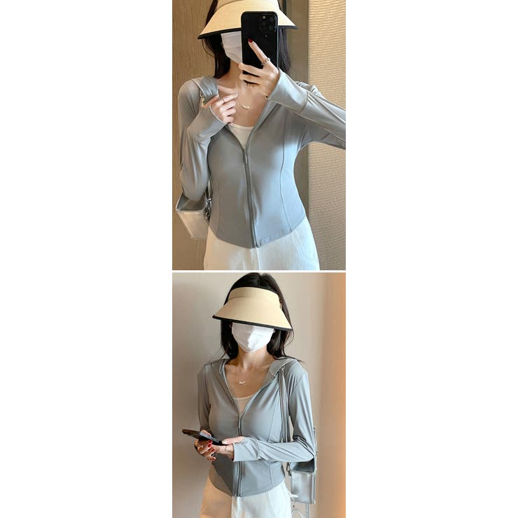 レディース UV パーカー 冷感 長袖 ラッシュガード 遮光 コーディング UVカット オシャレ 夏 羽織り 紫外線対策 