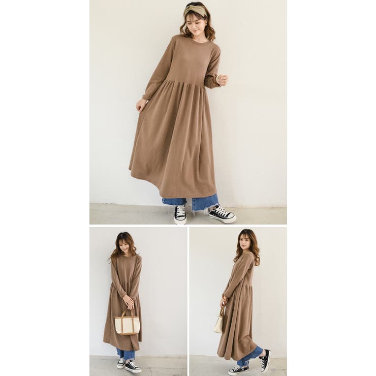 フレアワンピース ロング レディース[品番：NWGW0001507