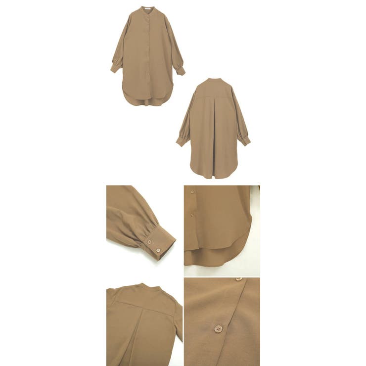 シャツ トップス ロングシャツ ブラウス オフィス 大きいサイズ 長袖 レディース ユニセックス ロング丈 羽織 着回し ゆったり 体型カバー 薄手 襟付きシャツ