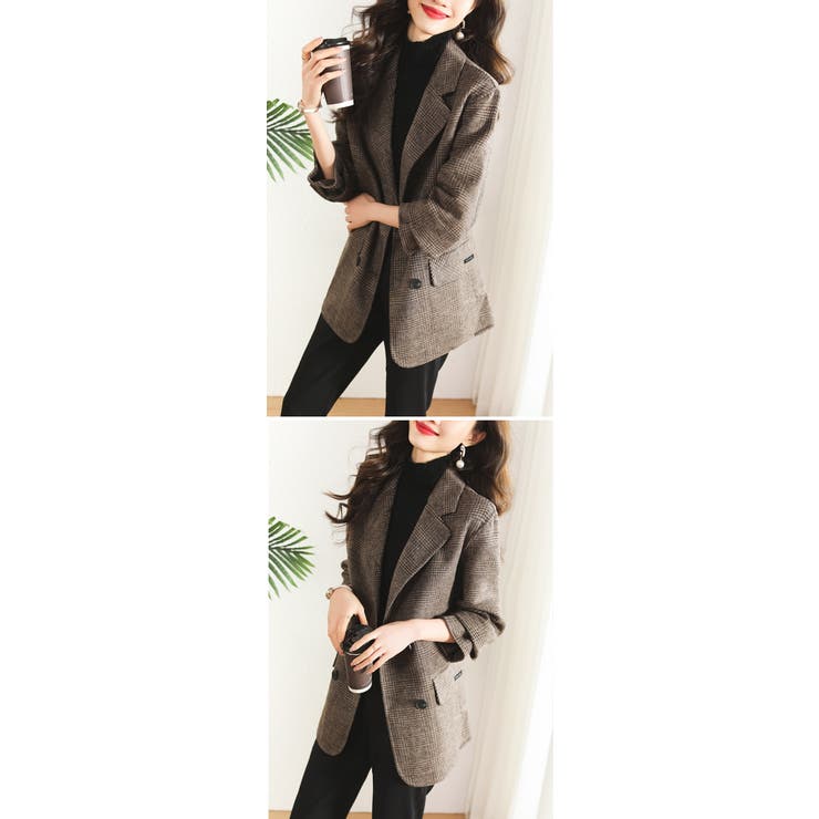 春夏！MaxMara☆チェック柄 テーラードジャケットイタリア製