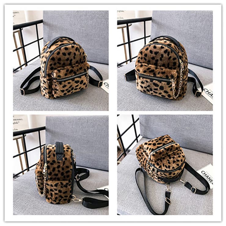 新品！人気⭐︎リュック ヒョウ柄 むつかしい