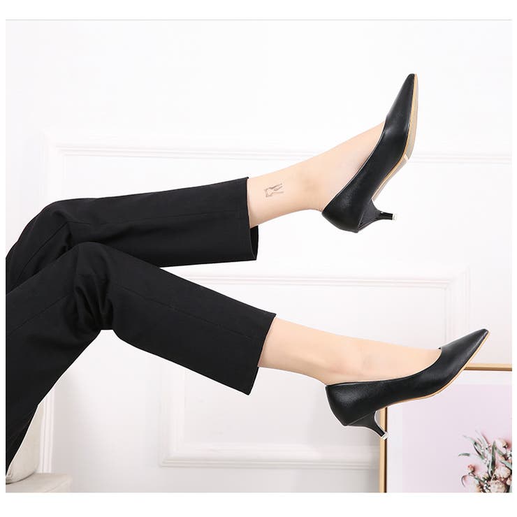 走れる美脚5cmパンプスローヒールパンプス美脚パンプス痛くない7色展開5センチ