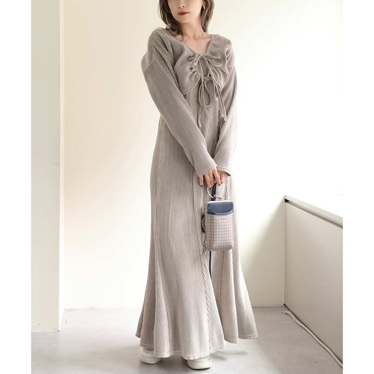 マルチwayベロアワンピ[品番：NCLW0008931]｜NICE CLAUP / OLIVE des