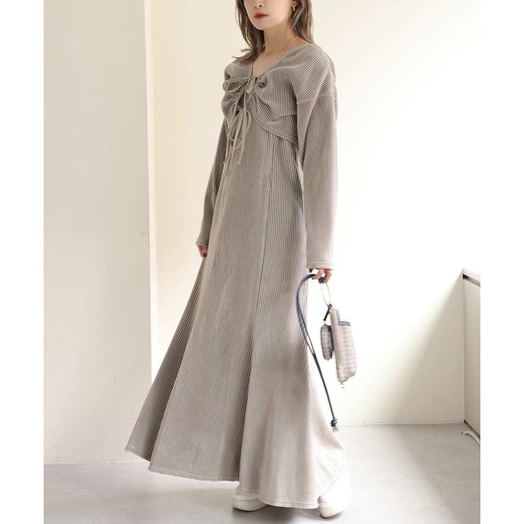 マルチwayベロアワンピ[品番：NCLW0008931]｜NICE CLAUP / OLIVE des