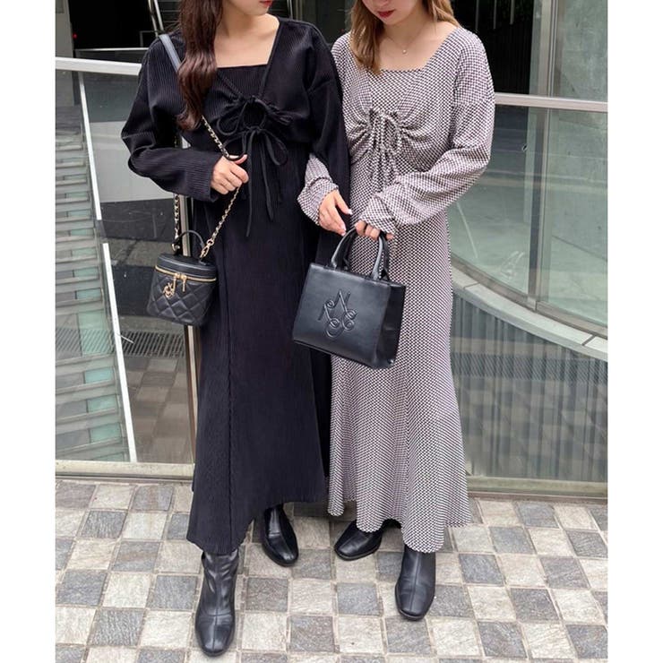 マルチwayベロアワンピ[品番：NCLW0008931]｜NICE CLAUP / OLIVE des