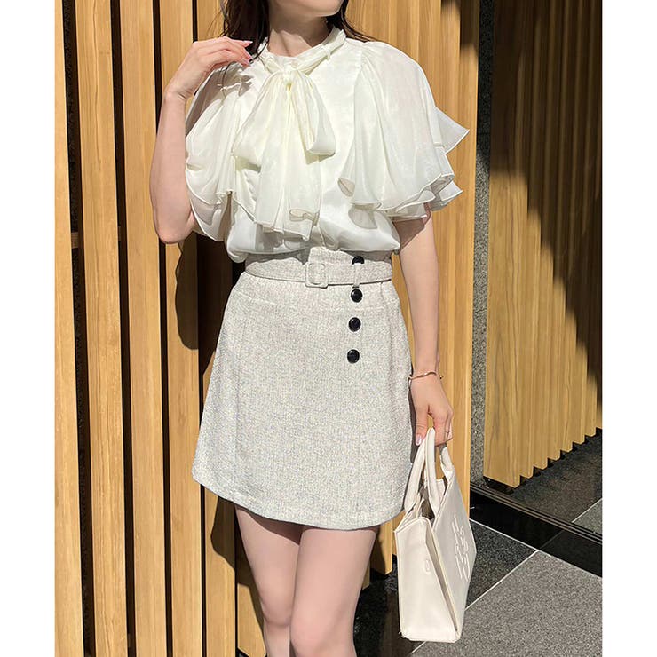 one after another】ボタンハイウエストスカート[品番：NCLW0010645