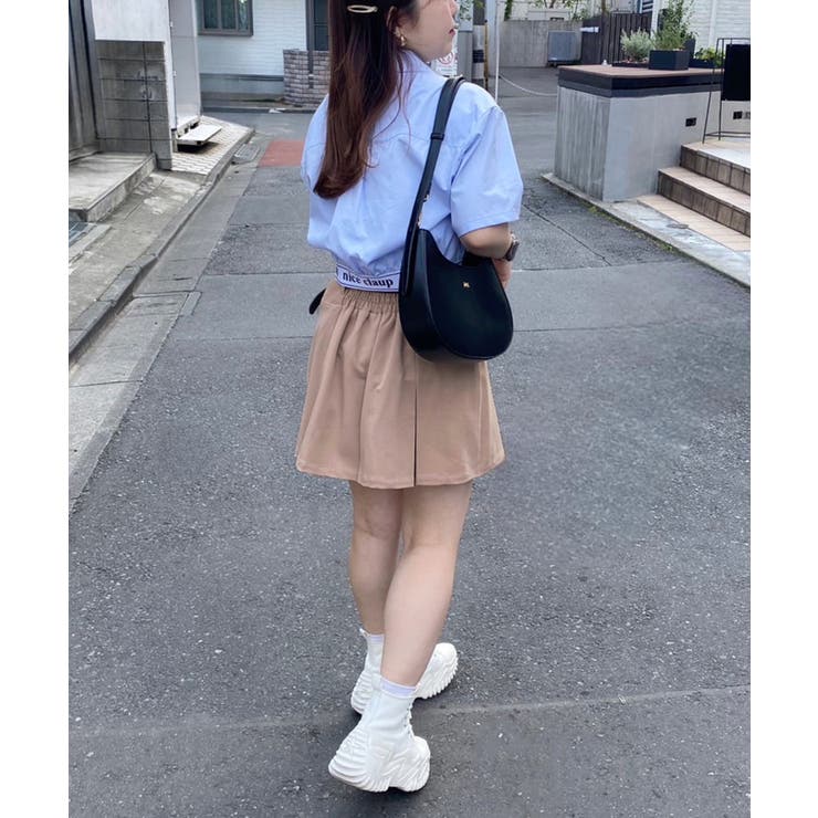 【one after another】ベルト付きプリーツミニスカート | NICE CLAUP / OLIVE des OLIVE　OUTLET | 詳細画像5 
