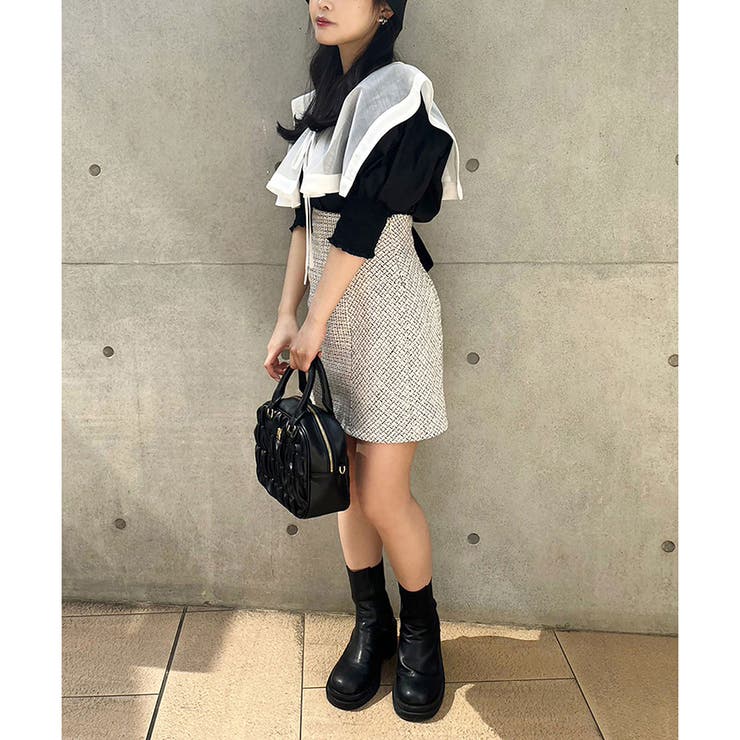 ネイビー ストラップ オールインワン ジルバイジルスチュアート JILL by JILLSTUART フロントジップ