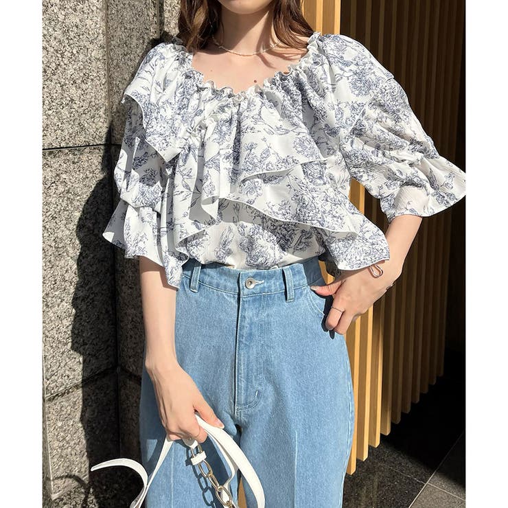 one after another】2wayオフショルブラウス[品番：NCLW0010352