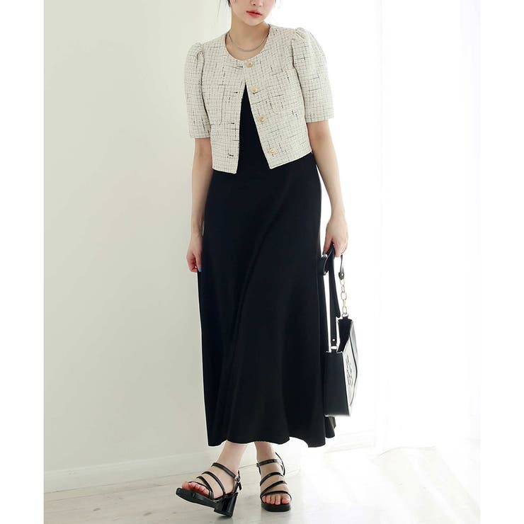 one after another】オフショルブラウスセットワンピース[品番