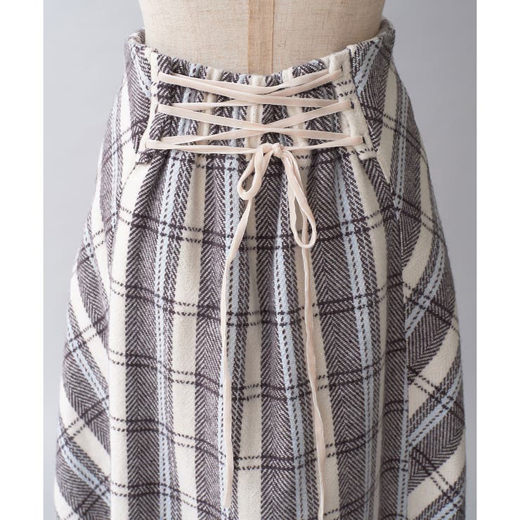 チェックロングスカート[品番：NCLW0011961]｜NICE CLAUP / OLIVE des