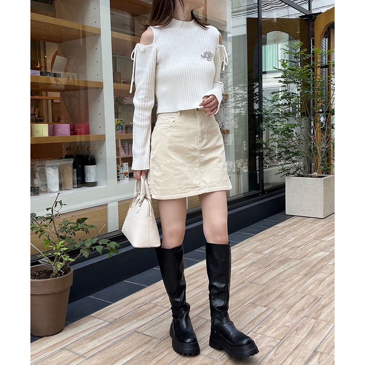 【one after another】コール天ミニスカート[品番：NCLW0011962]｜NICE CLAUP / OLIVE des OLIVE　 OUTLET（ナイスクラップ　オリーブデオリーブ　アウトレット）のレディースファッション通販｜SHOPLIST（ショップリスト）