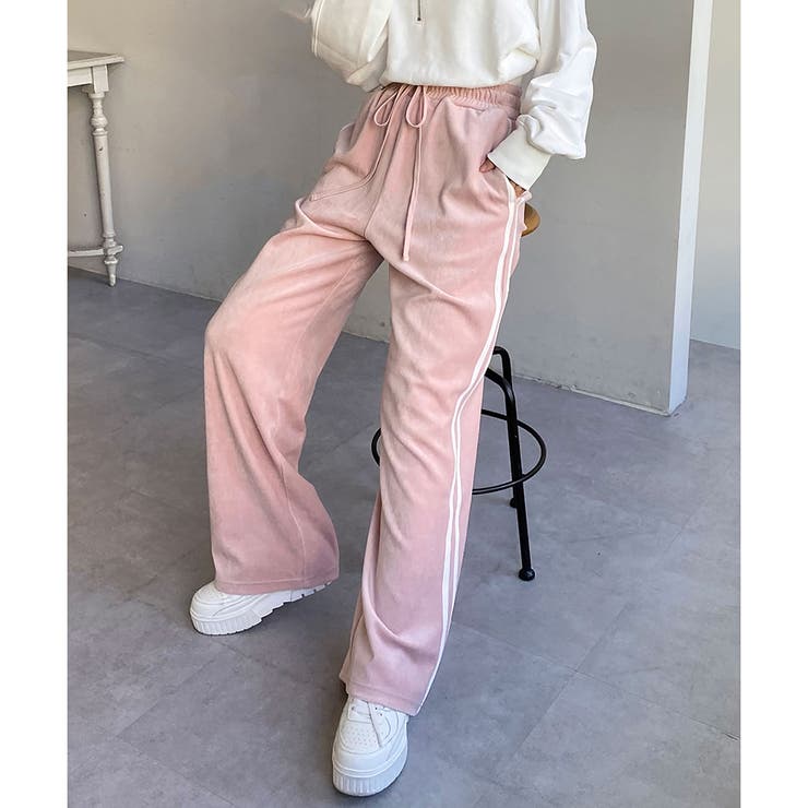 one after another】ベロアラインパンツ[品番：NCLW0011828]｜NICE