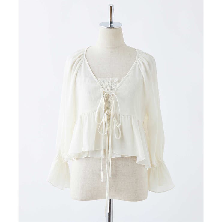 【one after another】シャーリングビスチェSETトップ | NICE CLAUP / OLIVE des OLIVE　OUTLET | 詳細画像24 