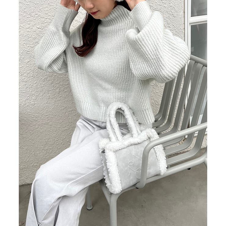 one after another】【9色展開！】にじいろハイネックニット [品番