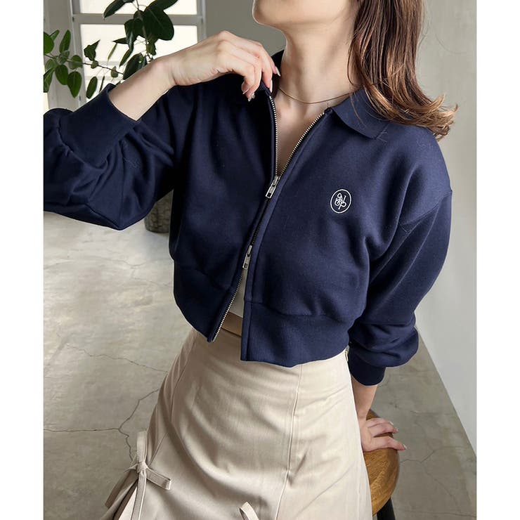 one after another】ZIP UP刺しゅうトップス[品番：NCLW0011873]｜NICE