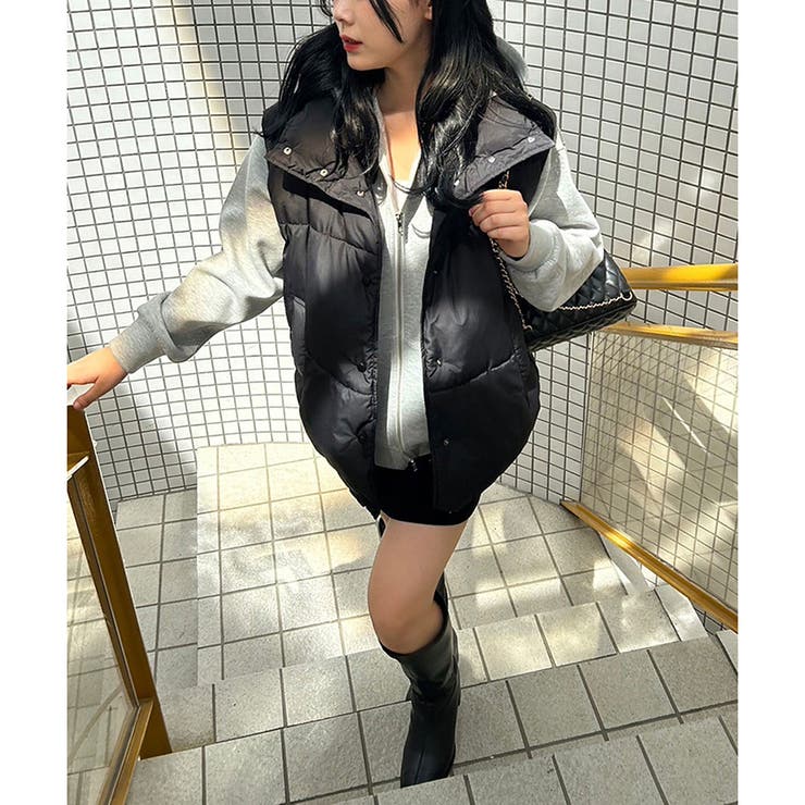 one after another】フェイクダウンベスト[品番：NCLW0011874