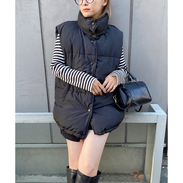 SCOT CLUB×ayane コラボ　ダウン　フェザー　ベスト ayane 2025 WINTER】ロングヘアーベスト | champ de la rose