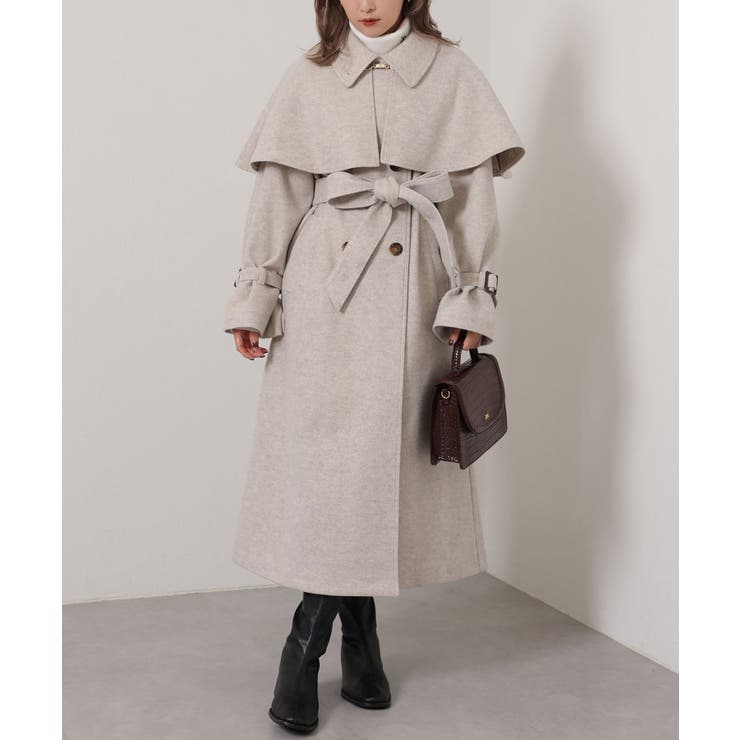 one after another】【低身長サイズあり】ケープ付きマルチロング