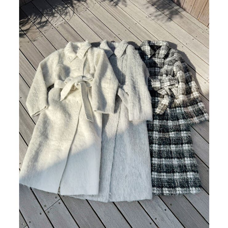 TAKE OFF テイクオフ鎌倉 裏フリース ジップアップノーカラーコート 実物大型紙【No.644】ノーカラーのすっきりラウンドネックコート(SML