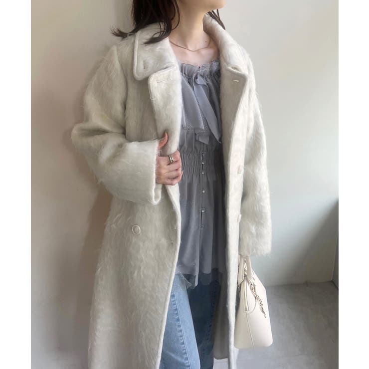 新品　NICE CLAUPシャギーコート　ロングコート one after another NICE CLAUP/【one after another】シャギー