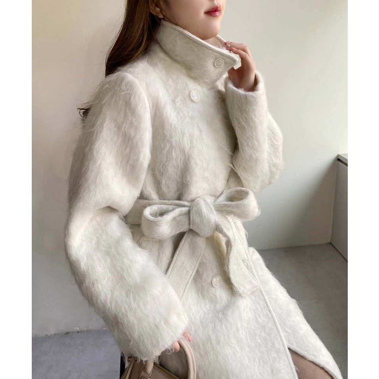 one after another】シャギーロングコート[品番：NCLW0014766]｜NICE