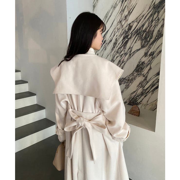 one after another】【M.Lサイズ展開】大きな衿ロングコート