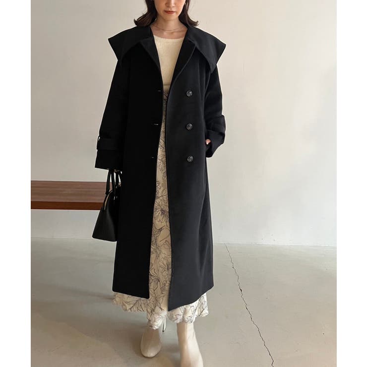 one after another】【M.Lサイズ展開】大きな衿ロングコート