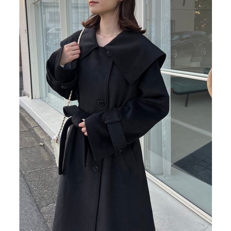 one after another】【M.Lサイズ展開】大きな衿ロングコート