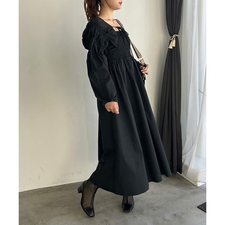 one after another】ボレロギャザーワンピース[品番