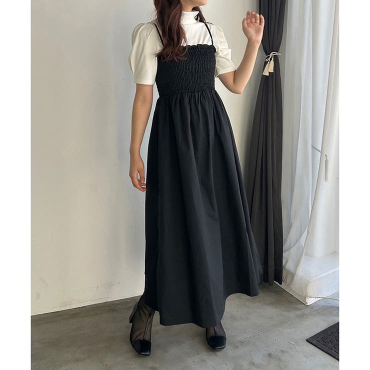 one after another】ボレロギャザーワンピース[品番：NCLW0011647