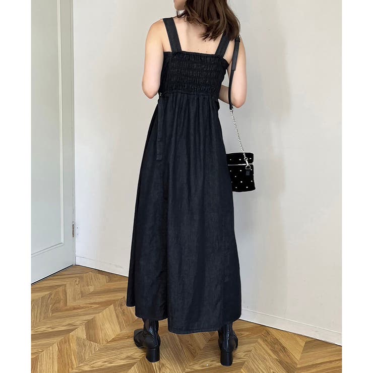 ナイスクラップ ブラック ワンピース one after another】シャツセットladyワンピース[品番
