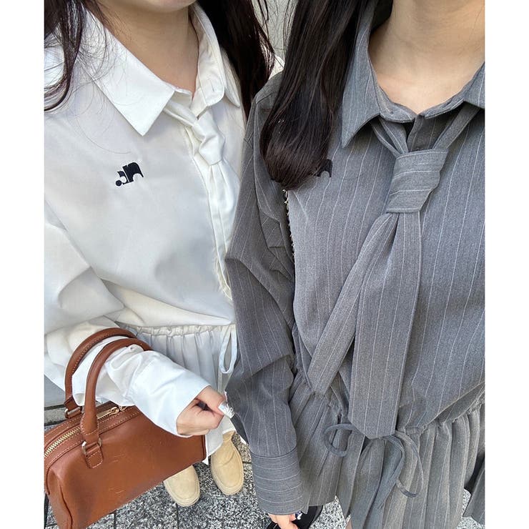 one after another】プリーツシャツワンピ[品番：NCLW0012008]｜NICE