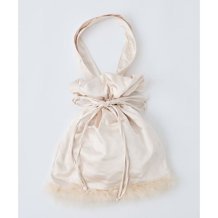 アイボリー | 【one after another】マラボー付き巾着トート | NICE CLAUP / OLIVE des OLIVE　OUTLET