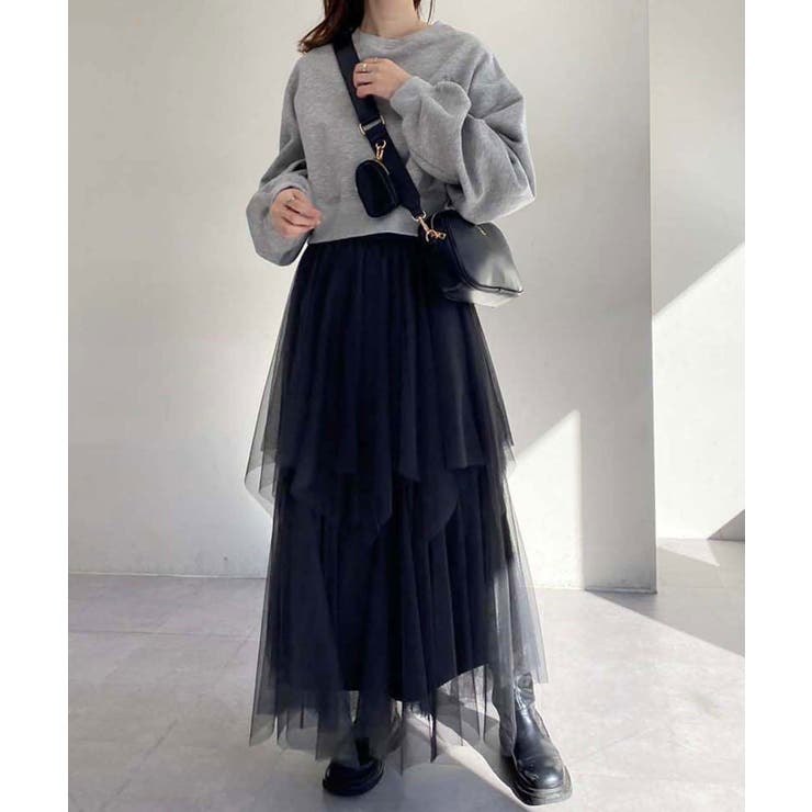 one after another】ランダムチュールスカート[品番：NCLW0013715