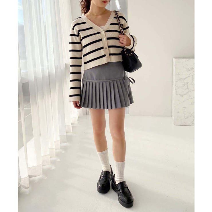 38 ARCHIVIO リボンボーダースカート 38 ARCHIVIO リボンボーダースカート