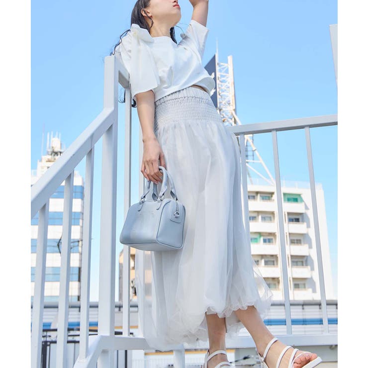 one after another】バルーンチュールスカート[品番：NCLW0013550  