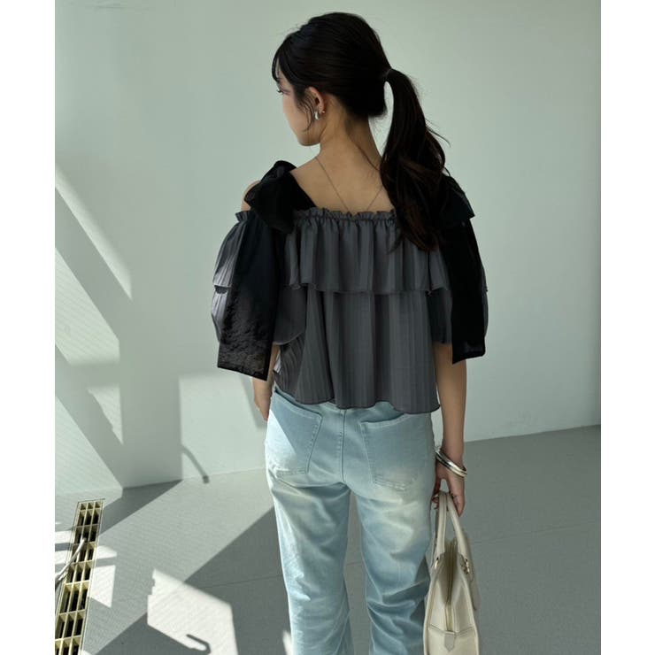 肩リボンフリルブラウス | NICE CLAUP / OLIVE des OLIVE　OUTLET | 詳細画像23 