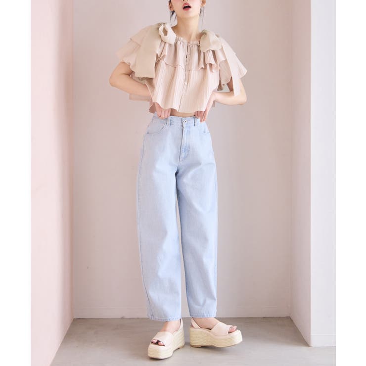 肩リボンフリルブラウス | NICE CLAUP / OLIVE des OLIVE　OUTLET | 詳細画像34 