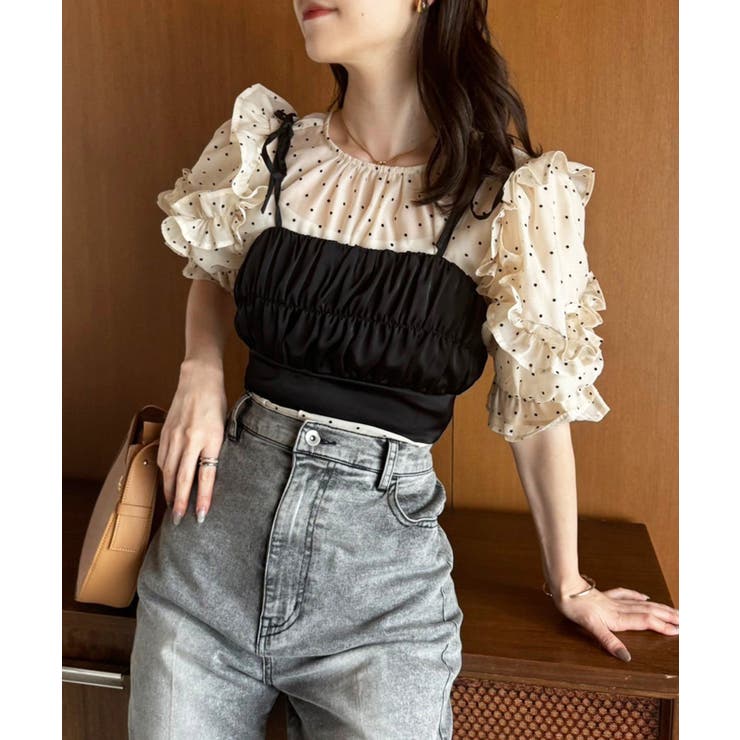 neith. Tulle Multi Top 【GLAY】ビスチェチュール neith. Tulle Multi Top 【GLAY】ビスチェチュール（one after