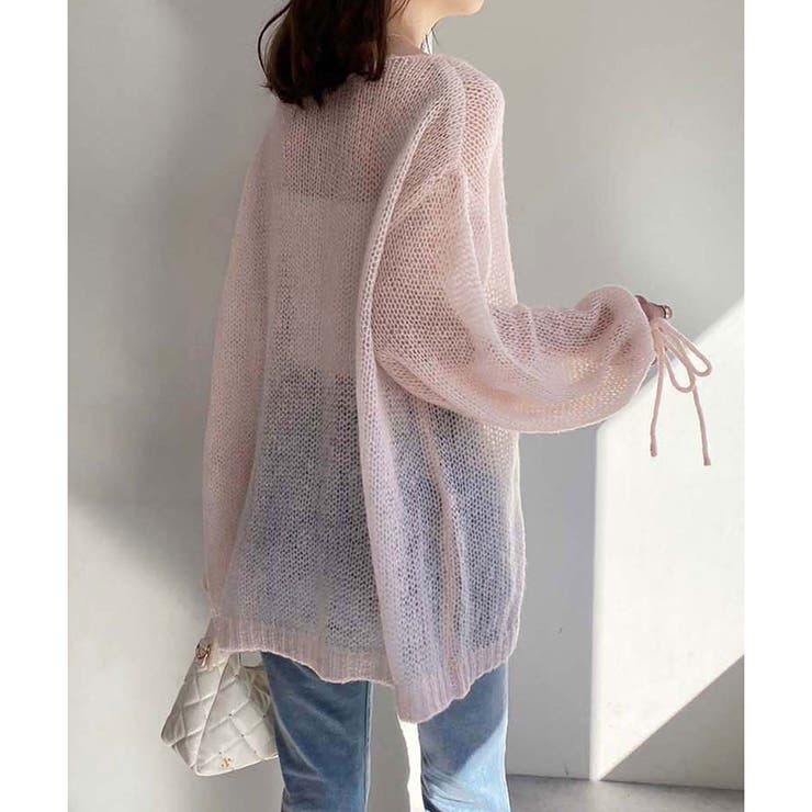 美品・希少◎ LESS TAILOR オールインワン　モヘア　グレー　M SLY | ASYMMETRY LAYER KNIT ショートワンピース (ワンピース