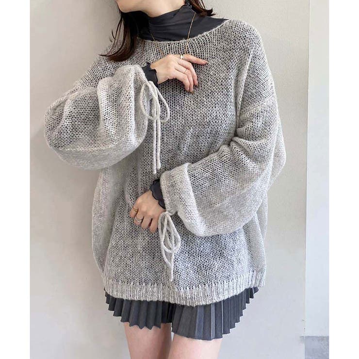 美品・希少◎ LESS TAILOR オールインワン　モヘア　グレー　M 3サイズ展開！】ベアオールインワン | mystic(ミスティック