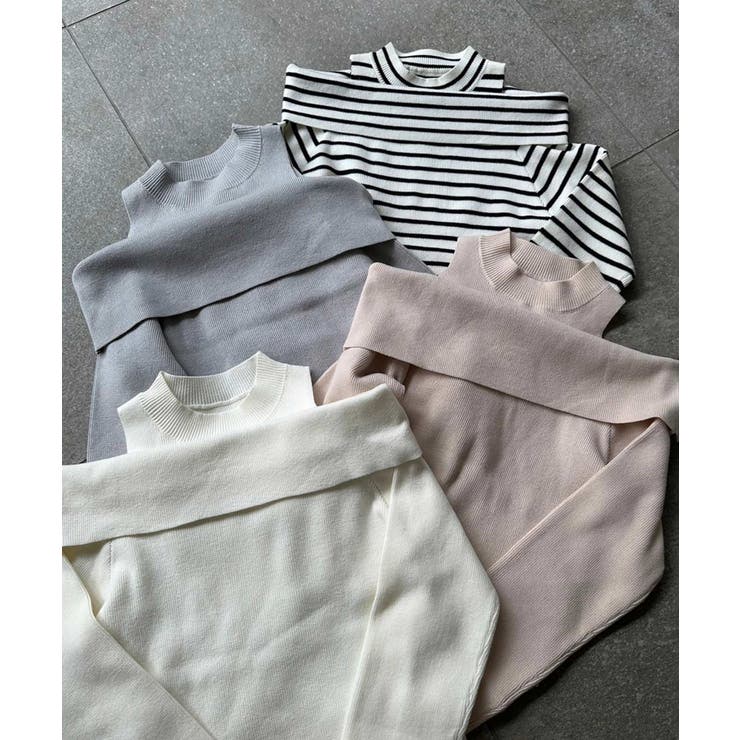 【one after another】肩あきオフショルニット | NICE CLAUP / OLIVE des OLIVE　OUTLET | 詳細画像9 