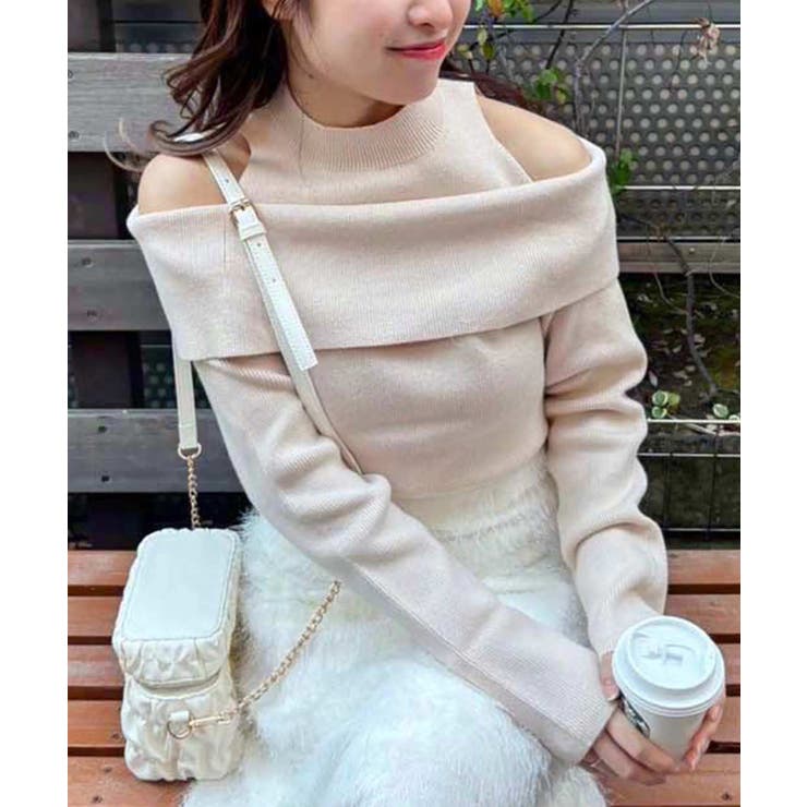 【one after another】肩あきオフショルニット | NICE CLAUP / OLIVE des OLIVE　OUTLET | 詳細画像24 