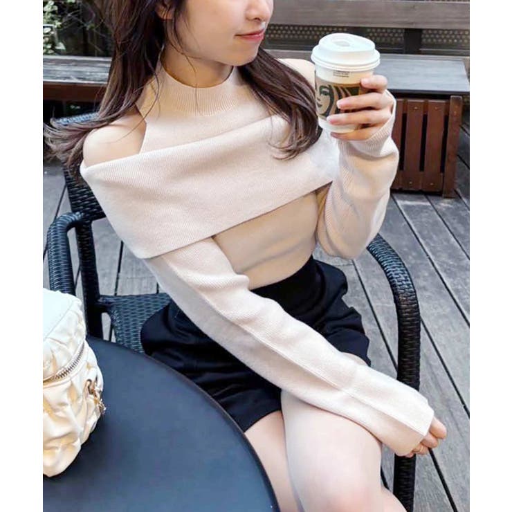 【one after another】肩あきオフショルニット | NICE CLAUP / OLIVE des OLIVE　OUTLET | 詳細画像25 