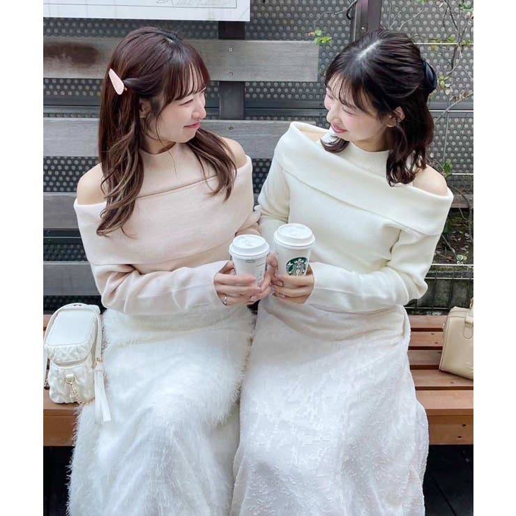 【one after another】肩あきオフショルニット | NICE CLAUP / OLIVE des OLIVE　OUTLET | 詳細画像33 