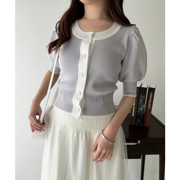 one after another】【OTONA NICE】配色カーデ[品番：NCLW0013619