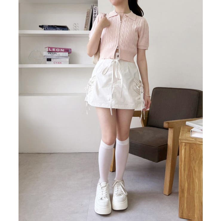 one after another】刺繍入りダブルジップ[品番：NCLW0015292]｜NICE